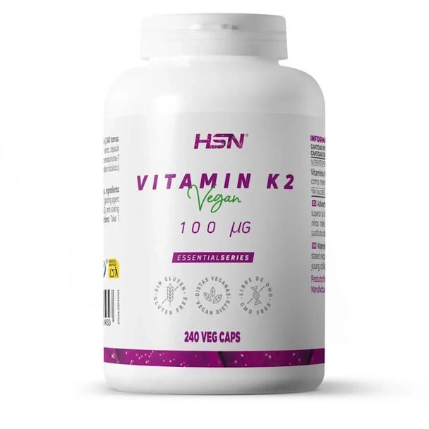 Vitamin K2 (vegan) - 100mcg - 240 caps. 