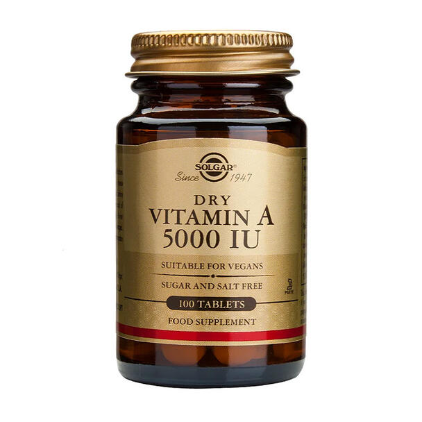 Vitamina A Seca 5000 UI - 100 Tabletas