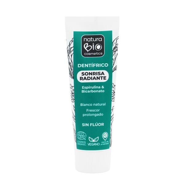 Pasta de dientes - Sonrisa Radiante - Espirulina & Bicarbonato - SIN FLÚOR