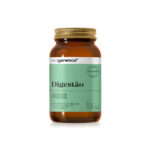 Amber bottle of Ecogenetics Digestion dietary supplement with a green label, 60 capsules