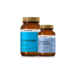 Ecogenetics Nootropic (60 capsules) and Vitamin B Complex (30 capsules) in amber bottles from the Mental Fitness Pack