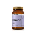 Amber bottle of Ecogenetics Imune dietary supplement with a lilac label, 60 capsules