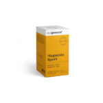 Yellow and white outer packaging for the Ecogenetics Magnesium Sport dietary supplement, 120 capsules