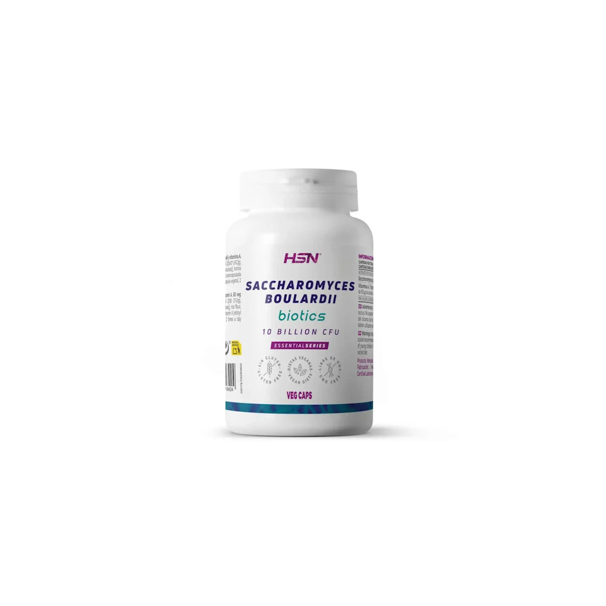 1000104 HSN - Saccharomyces Boulardii Biotics - 30 cápsulas vegetales - Imagen 1