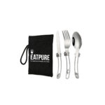 EatPure - Cubiertos plegables con estuche - 3 piezas