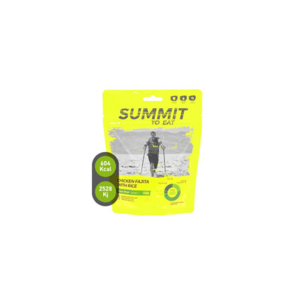 Summit To Eat: Fajitas de pollo con arroz, comida liofilizada para aventuras, acampadas y excursiones