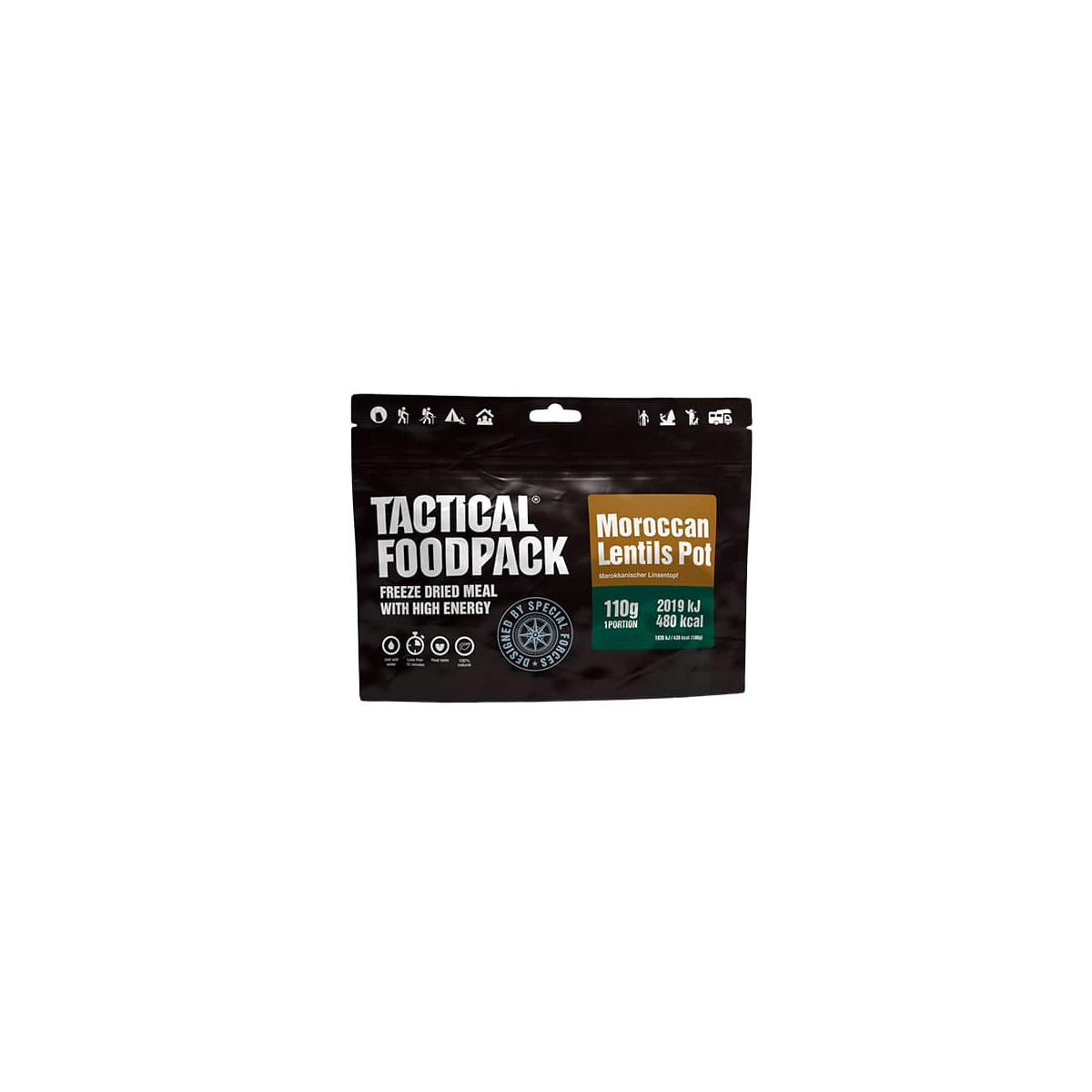 1000285 Tactical Foodpack - Bote de lentejas al estilo marroquí - 110 g - Imagen 1