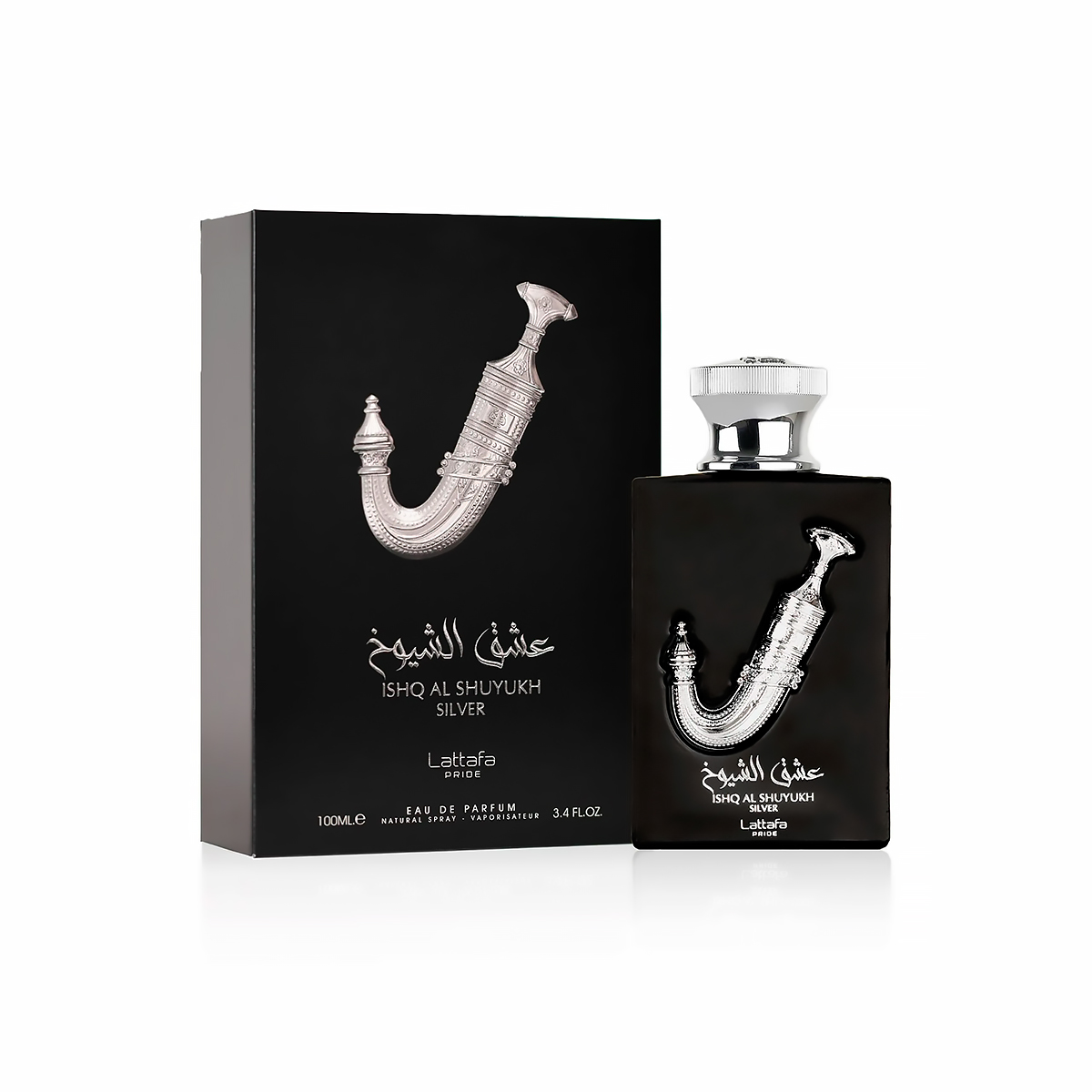 1001041 Lattafa - Eau de Parfum Ishq Al Shuyukh Silver Orgullo de Lattafa Para Hombres - 100ml - Imagen 1