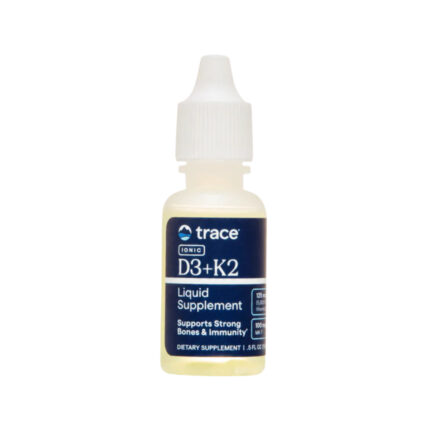 Trace Minerals – D3 + K2 Líquida Ionizada 5000IU/100μg – 15ml