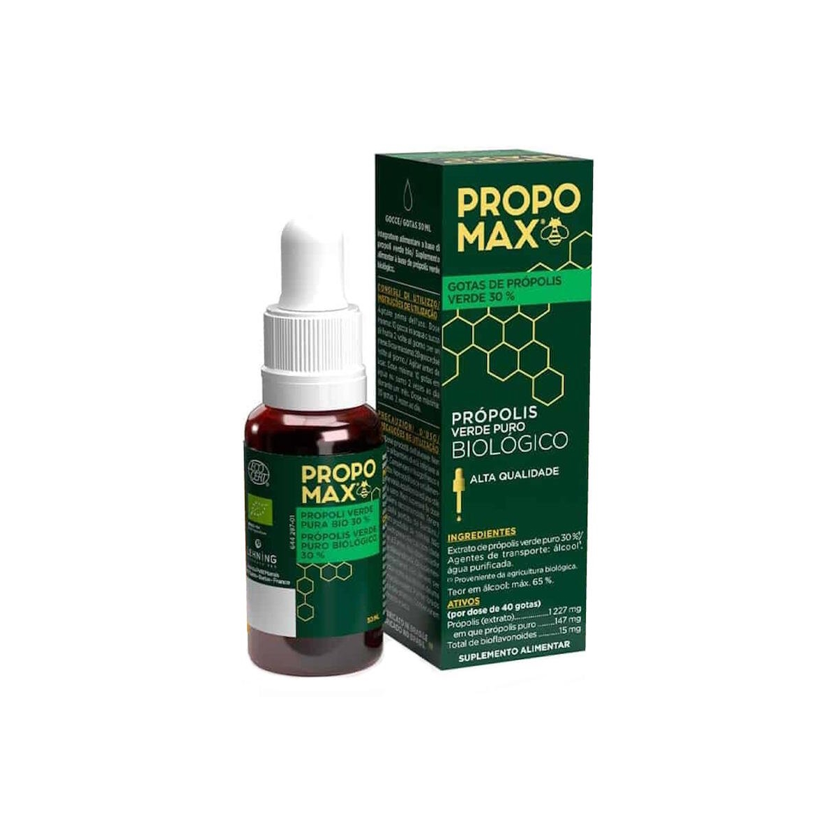Propomax Própolis Verde Puro Biológico Gotas 30ml