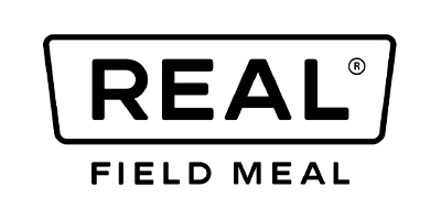 Comida liofilizada: Comidas prácticas para viajes, acampadas y días intensos Logotipo de Real Field Meal, una marca de comida liofilizada para acampada y aventura