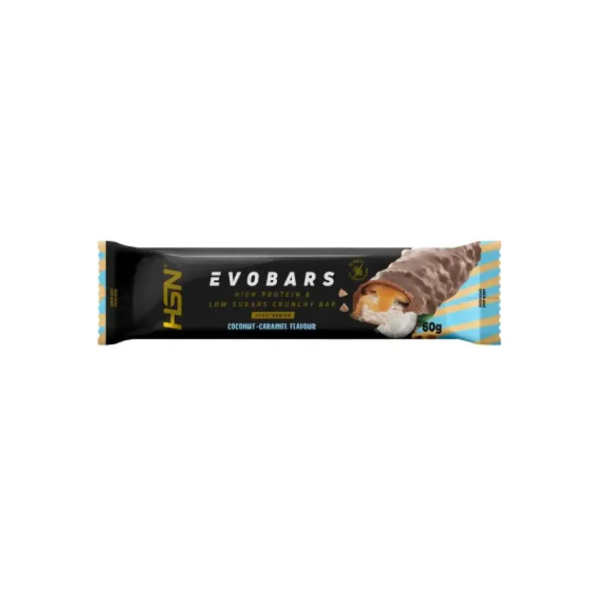 1001253 HSN - Evobars Barrita proteica de coco y caramelo - 60 g - Imagen 1