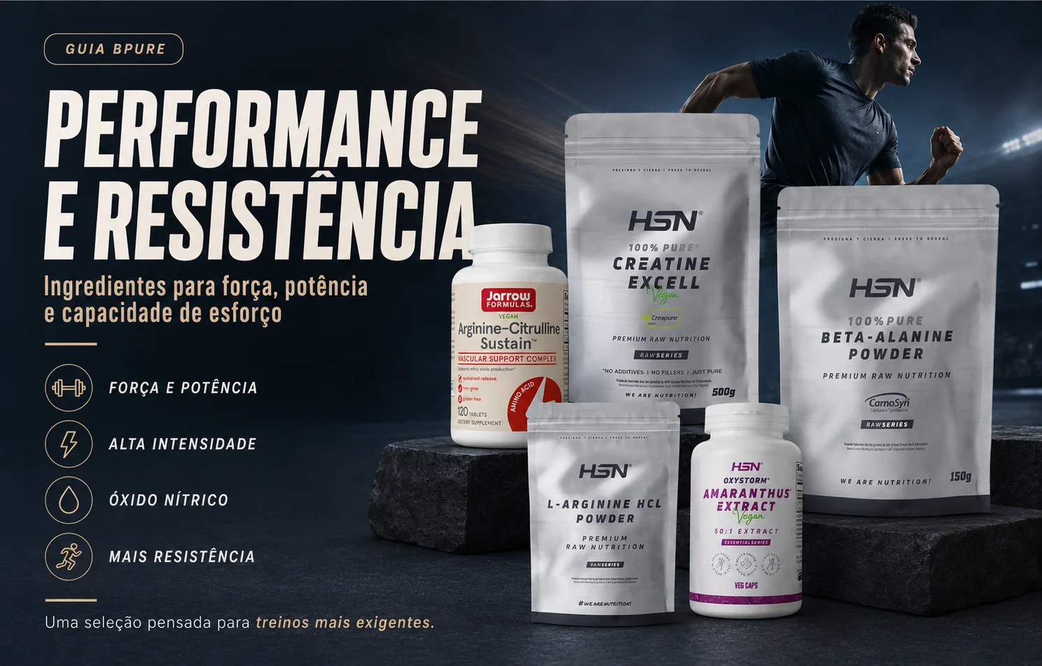 Los suplementos deportivos son mucho más que solo proteínas y creatina Suplementos para performance e resistência com creatina, beta-alanina, arginina e extrato de amaranto